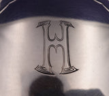 Etruscan by Gorham Sterling Silver and Glass Powder Jar #D5738 2 1/2"x4" (#9156)