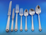George II Rex by Watson Sterling Silver Flatware Set Service 59 pc Dinner S Mono
