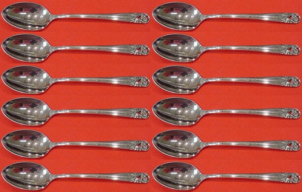 Spring Glory by International Sterling Silver Demitasse Spoon Set 12 pcs 4 1/8"
