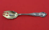Gothic by Shiebler Sterling Silver Ice Cream Fork Gold Washed Original 5 3/8"