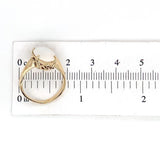 14k Yellow Gold Australian 2.15 Carat Genuine Natural Opal Ring 5.75 (#J7216)