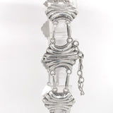 Sterling Kalo Ribbed Eight Link Bracelet Handwrought by Bjarne Axness (#J6840)