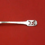 Norman Hammered by Shreve Sterling Silver Coffee Spoon Pierced Mono "G" 5 1/2"