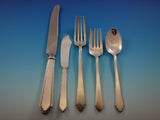 William and Mary by Lunt Sterling Silver Flatware Set for 48 Service 251 Pieces