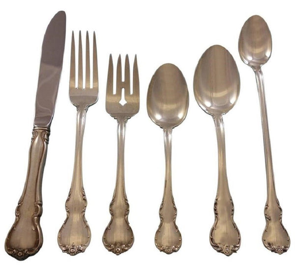 French Provincial by Towle Sterling Silver Flatware Set For 12 Service 89 Pieces