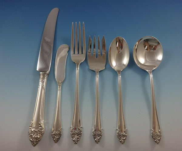Fragrance by Reed & Barton Sterling Silver Flatware Service For 12 Set 74 Pieces