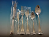 Fiesole by Greggio  Sterling Silver Flatware Set 8 Dinner Size 56 Pcs New Milano