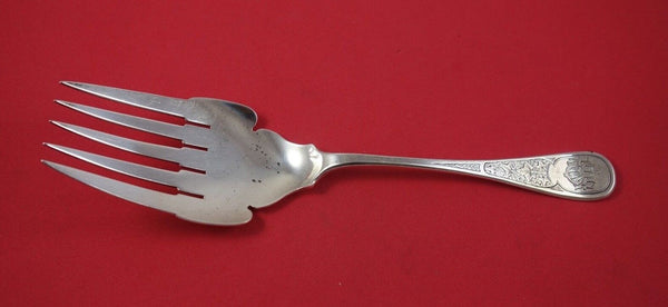 Ivy aka Antique Ivy Engraved by Tiffany & Co. Sterling Silver Buffet Fork 10"