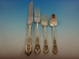 Rose Point by Wallace Sterling Silver Dinner Size Place Setting(s) 4pc