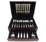 Brocade by International Sterling Silver Flatware Set For 8 Service 50 Pieces