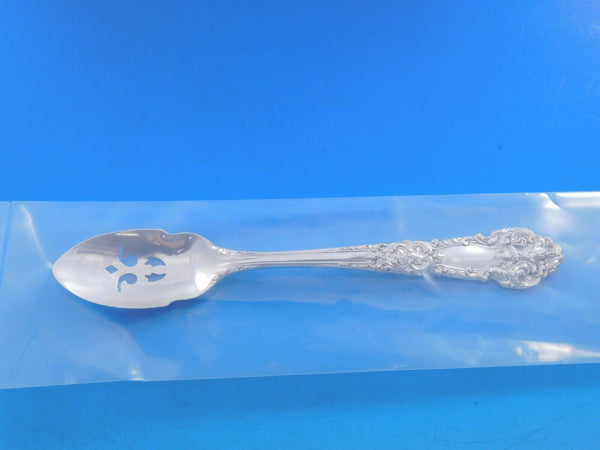 French Renaissance by Reed and Barton Sterling Olive Spoon Pierced Custom Made