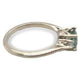 14k Gold No Heat 1.02ct Genuine Natural Montana Sapphire Diamond Ring (#J7115)