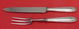 Perles by Christofle Silverplate Roast Carving Set 2-pc Knife 13" Fork 10 1/2"