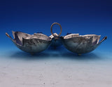 Sciarrotta Sterling Silver Candy Dish Three Leaf Shape w/Twist Handle #6 (#7887)