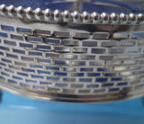 Beaded by Deane and Co London Bridge English Silverplate Cruet Set Holder #5961