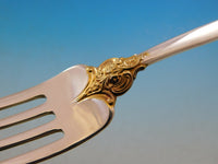 Grande Baroque Gold Accent by Wallace Sterling Silver Flatware for 8 Set 45 pcs