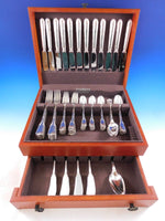 Chateaudun by Souche Lapparra French Sterling Silver Flatware Set Service 85 pcs