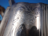 PBAB English Sterling Silver Tea Pot London Hand Engraved c.1790 (#6007)