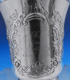 William Gale and Son Coin Silver Baby Cup Chased Repoussed Flowers (#8881)