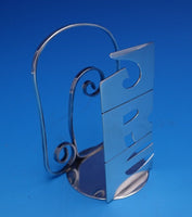 Leonore Doskow Sterling Silver Letter Holder Handwrought 3 1/4" x 2 1/2" (#7884)