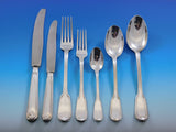 Fiddle Thread German 800 Silver Flatware Set Service 57 pieces Dinner