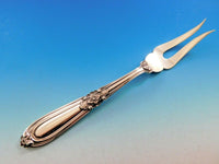 Esteval by Buccellati Italy Sterling Silver Vegetable Serving Fork 10 3/8"