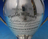 Sterling Silver New York Stock Exchange Trophy w/handles dated 1901 11" (#6105)