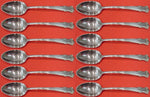 English Shell by Lunt Sterling Silver Teaspoon Set 12 pieces 6"