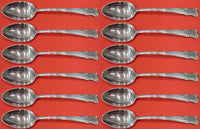 English Shell by Lunt Sterling Silver Teaspoon Set 12 pieces 6"