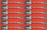 English Shell by Lunt Sterling Silver Teaspoon Set 12 pieces 6"