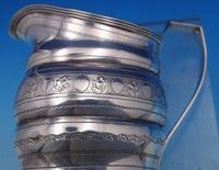 English Georgian Sterling Silver Creamer London 1802 Leaf Egg Border (#8389)