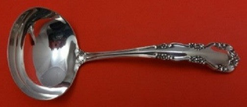 Wild Rose Old aka Rosalind By International Sterling Silver Gravy Ladle 5 3/4"