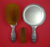 Dresden by Whiting Sterling Silver Vanity Dresser Set 8pc w/Monogram (#8607)