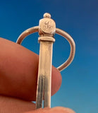 Silverplated Handkerchief Holder with Eagle and Ring Circa 1880s (#J1306)