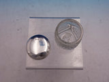 Estate Period Sheffield John Round and Son Silver Glass Dresser Jar (#4090)