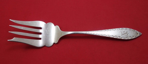 Clinton Engraved A by Kirk-Stieff Sterling Silver Cold Meat Fork 7 1/2" Serving