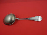 Strawberry by Durgin Coin Silver Pudding Spoon stippled GW brite-cut 8 1/2"