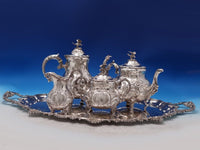Robert and Belk English Estate Sterling Silver Tea Set 5pc Sheffield (#7372)