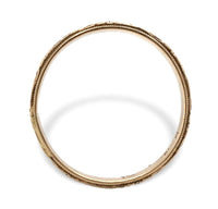 14k Yellow Gold Wedding Band Ring with Flowers Size 9.25 Jewelry (#J7073)