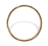 14k Yellow Gold Wedding Band Ring with Flowers Size 9.25 Jewelry (#J7073)