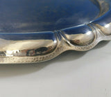 Art Silver Shop Chicago Sterling Silver Tea Tray Oval Handmade Arts Crafts #3360