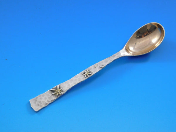 Lap Over Edge Tiffany & Co Sterling Silver Demitasse Spoon GW Applied Leaves