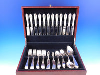Pointed Antique by Dominick and Haff Sterling Silver Flatware Set Service 72 Pcs
