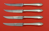 Pointed Antique Reed Barton Dominick Haff Sterling Steak Knife Set 4pc Custom
