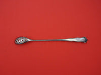 Adolphus by Mount Vernon Sterling Olive Spoon long pierced w/ flower 8 3/4"