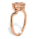 14k Rose Gold 1.37 Carat Genuine Natural Oregon Sunstone Ring 7.75 (#J7554)