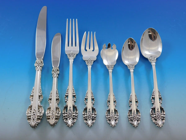 El Greco by Reed and Barton Sterling Silver Flatware Service for 12 Set 79 pcs