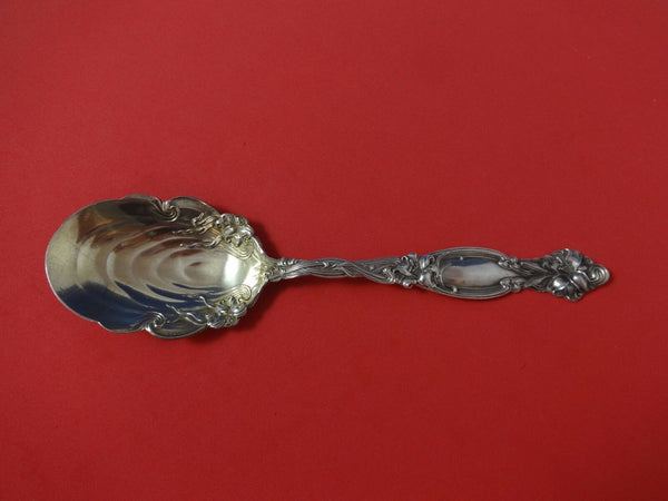 Frontenac by International Sterling Silver Berry Spoon Gold Washed 8 3/4"