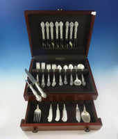 English Gadroon by Gorham Sterling Silver Flatware Set For 8 Service 53 Pieces