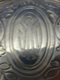 Saint Dunstan Chased by Gorham Sterling Silver Cake Plate 10 1/2" Diameter #0616